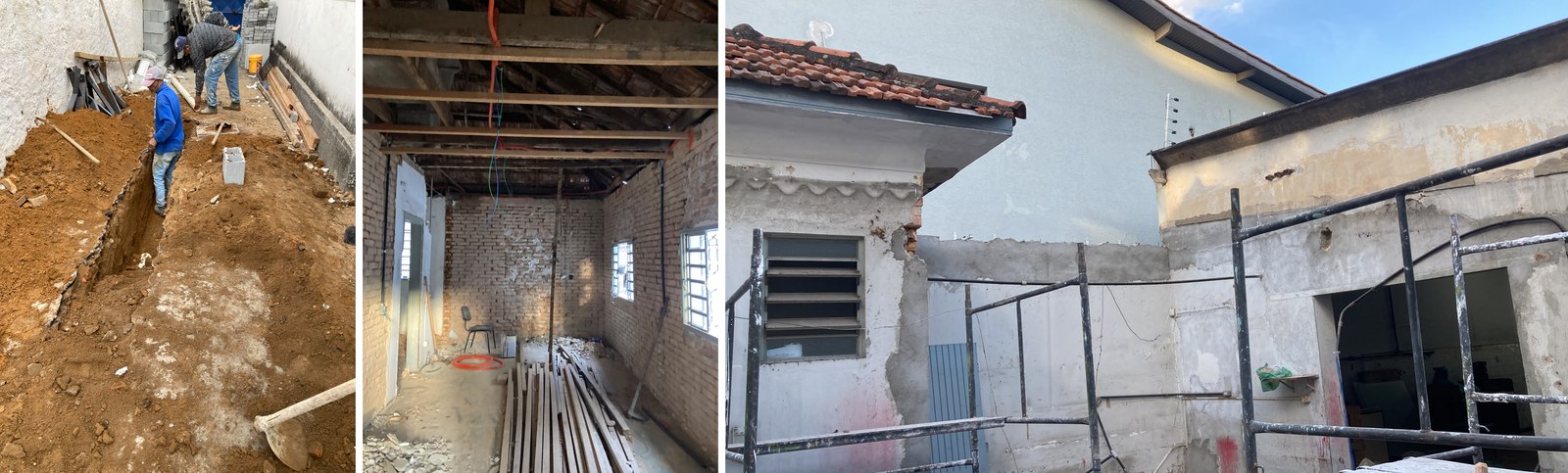 Obras da reforma da nova sede em andamento